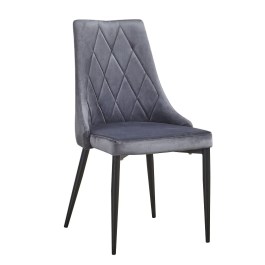 Szare krzesło tapicerowane do stylowej jadalni  TORONTO